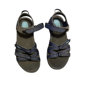 Teva Blue and Gray Outdoor Hiking Utility Sandals Size 8.5